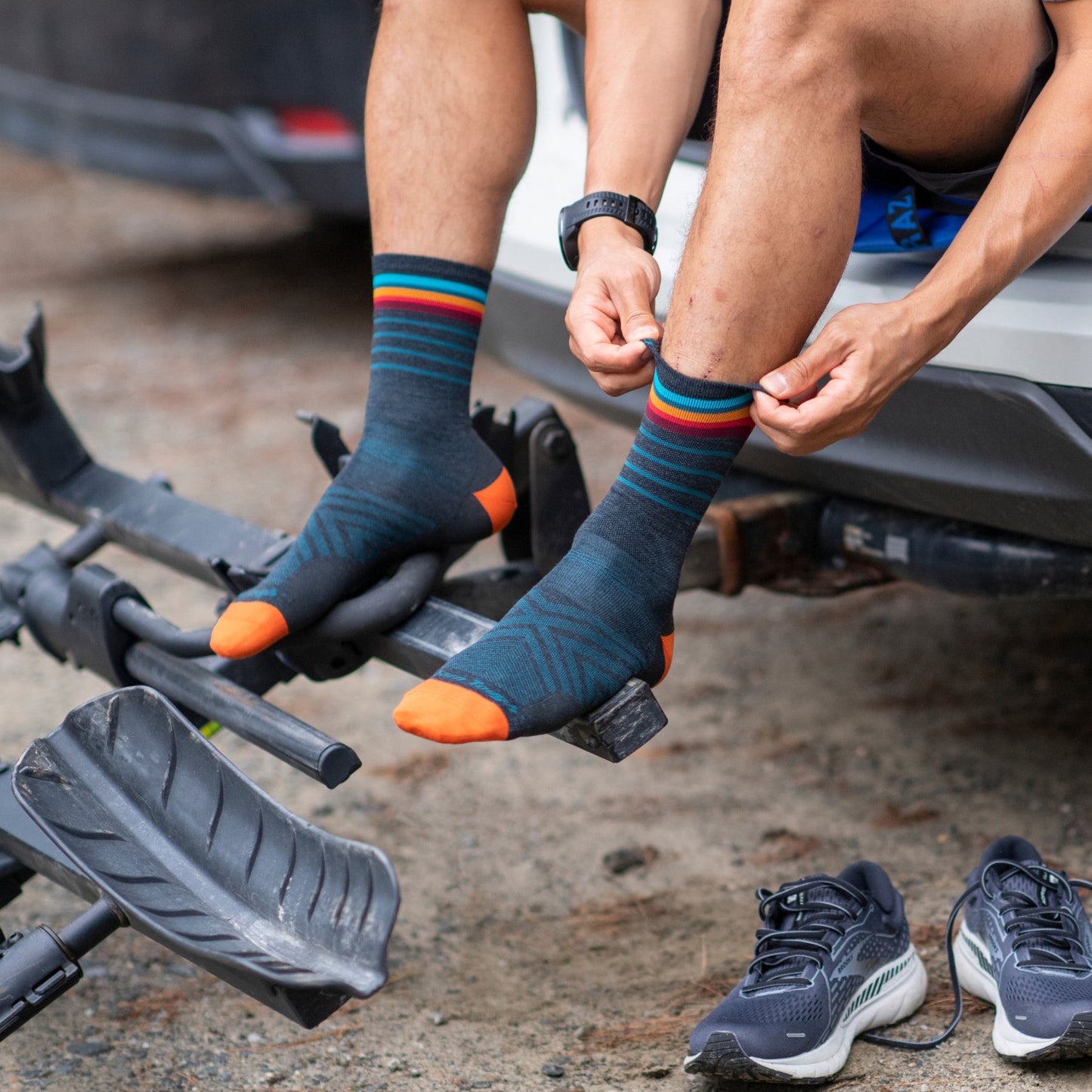 LUI Men's Stride Micro Crew Ultra-Lightweight Running Sock