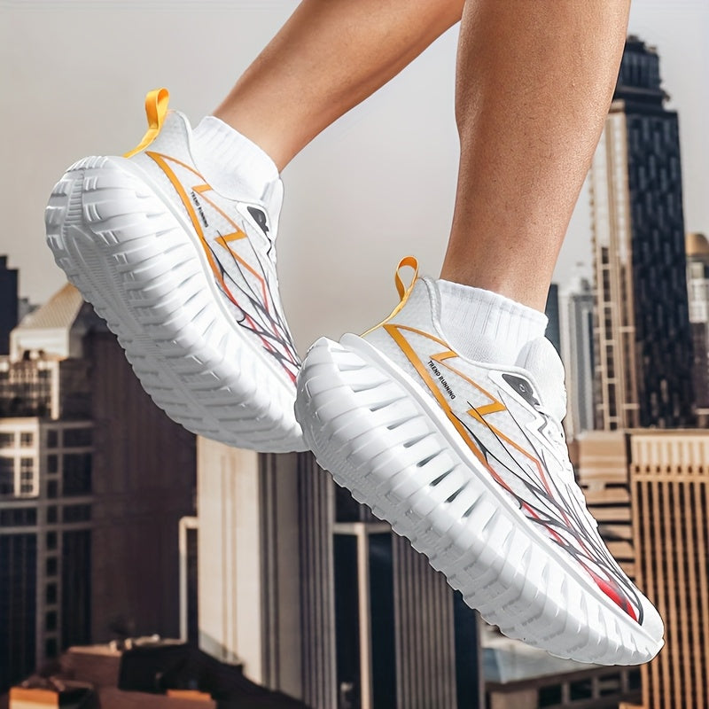 Lightweight And Breathable Men'S Racing Shoes For Road Running; Outdoor Marathon Training Shoes With Laces For Adults; Low-top Sports Shoes For Fitness And Exercise Anti-slip And Wear-resistant Shoes For Hiking
