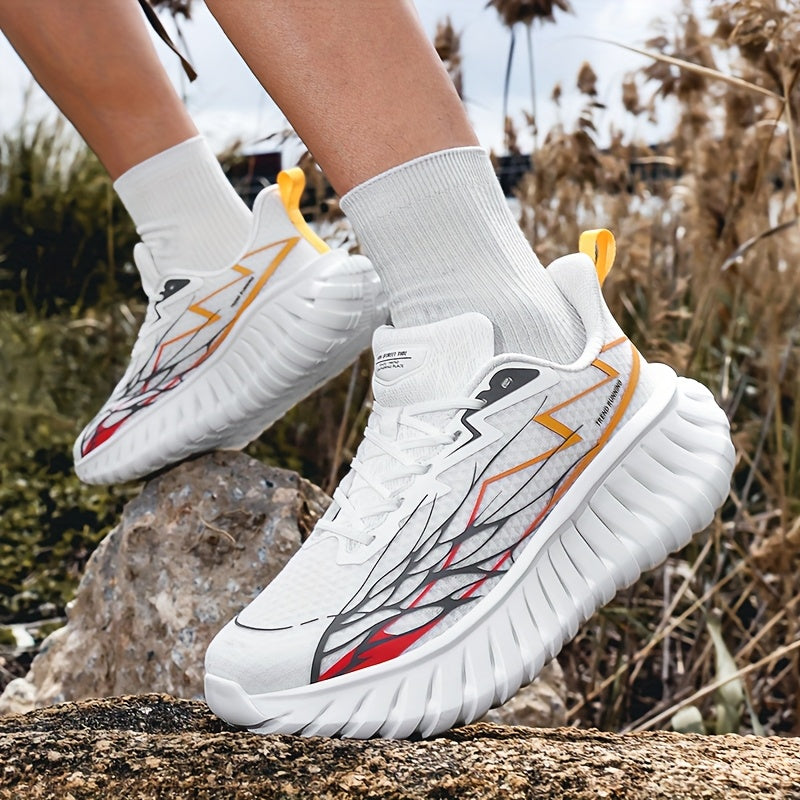 Lightweight And Breathable Men'S Racing Shoes For Road Running; Outdoor Marathon Training Shoes With Laces For Adults; Low-top Sports Shoes For Fitness And Exercise Anti-slip And Wear-resistant Shoes For Hiking