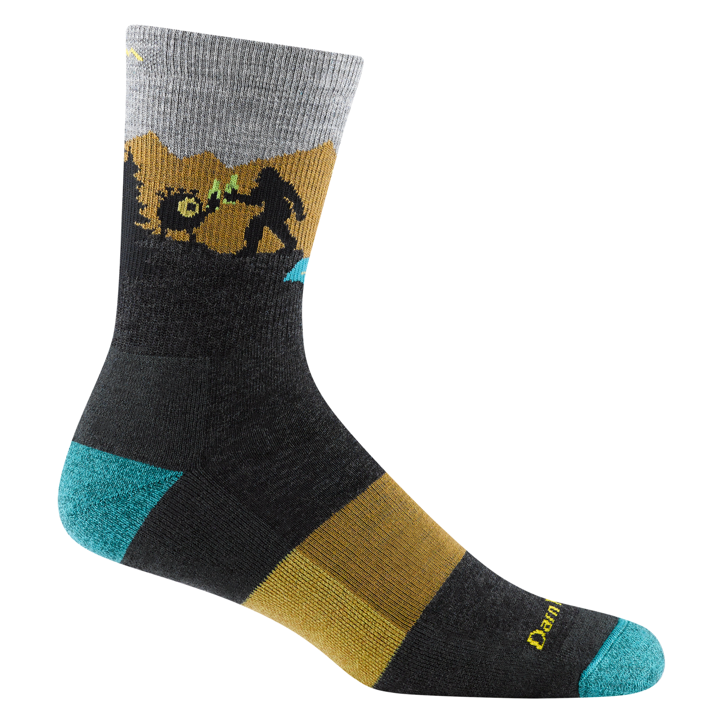 LUI Men's Close Encounters Micro Crew Midweight Hiking Sock