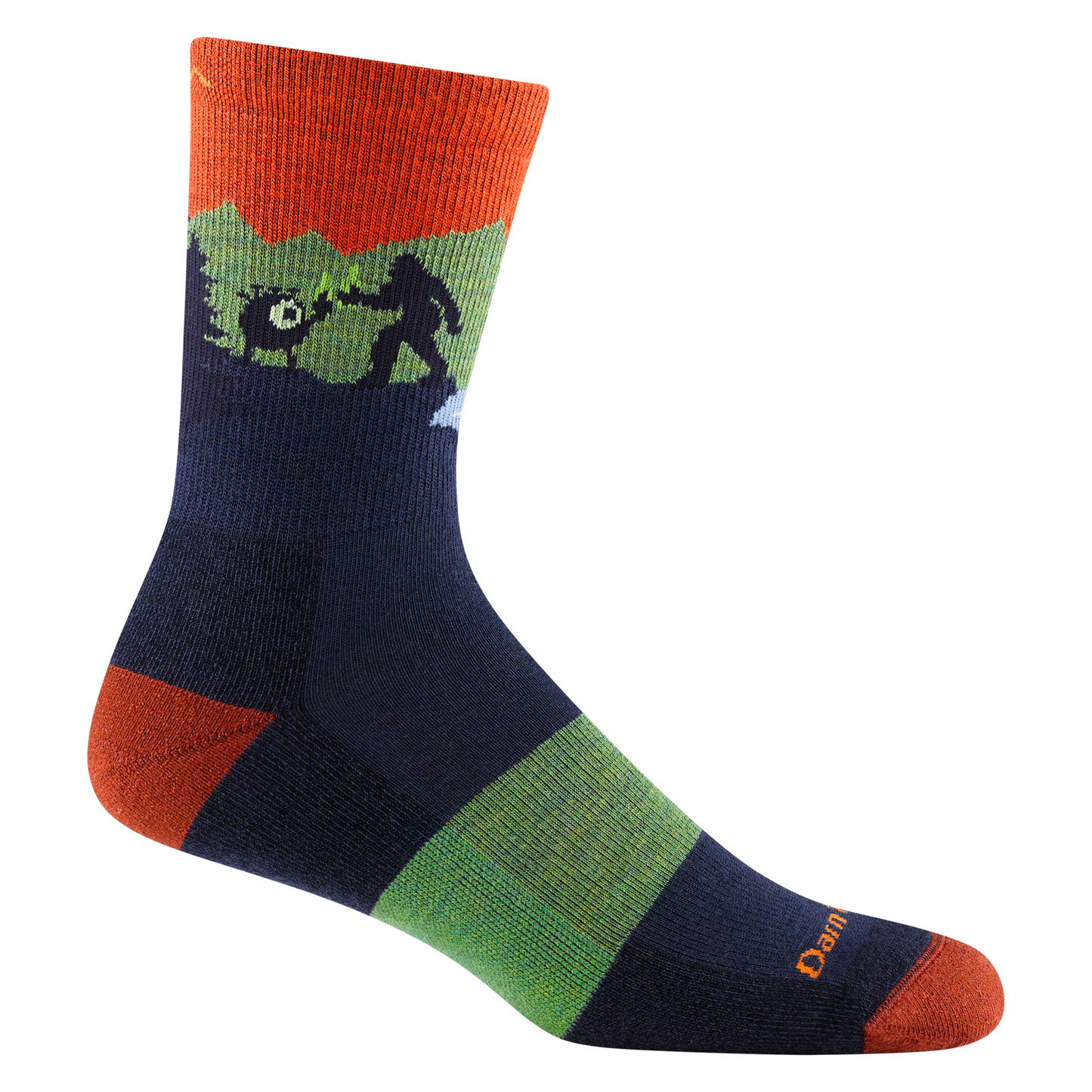 LUI Men's Close Encounters Micro Crew Midweight Hiking Sock