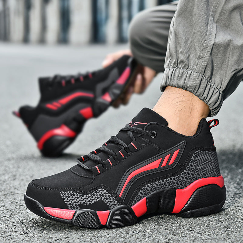 Men's Breathable Mesh Walking Shoes - Comfortable, Non-Slip Sneakers with Shock-Absorbing Rubber Sole for Sports, Tennis, and Casual Wear, Fitness Shoes|Lowtop Design|Shockabsorbing Footwear