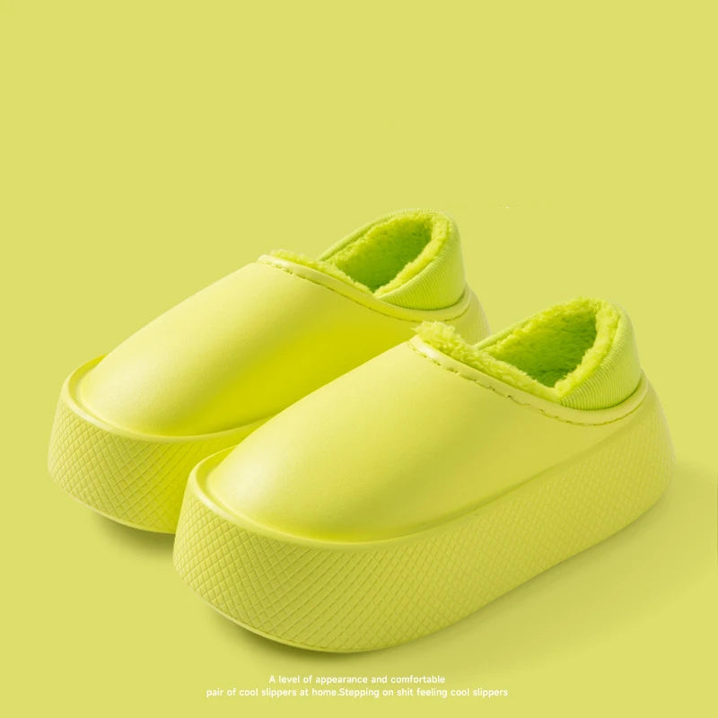 LEP Comwarm Winter Thick-Sole Plush Waterproof Slippers