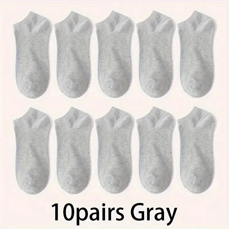 LEP 5/10-Pack Unisex Lightweight Sports Ankle Socks