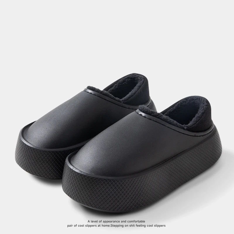 LEP Comwarm Winter Thick-Sole Plush Waterproof Slippers