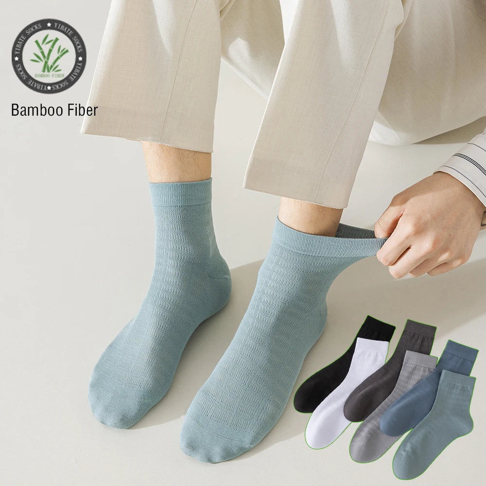 LEP 6-Pack Bamboo Fiber Business Dress Socks