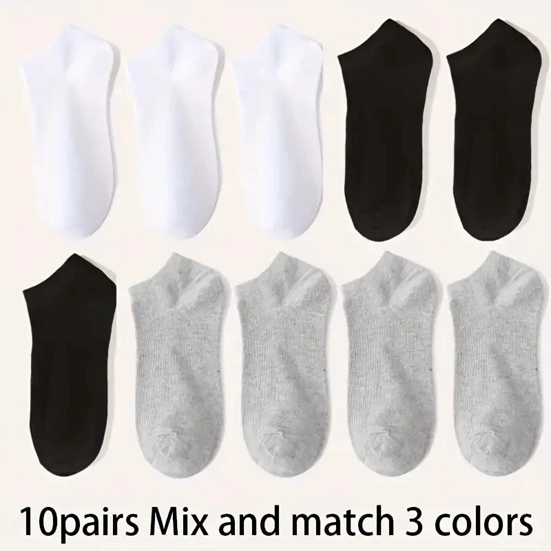 LEP 5/10-Pack Unisex Lightweight Sports Ankle Socks