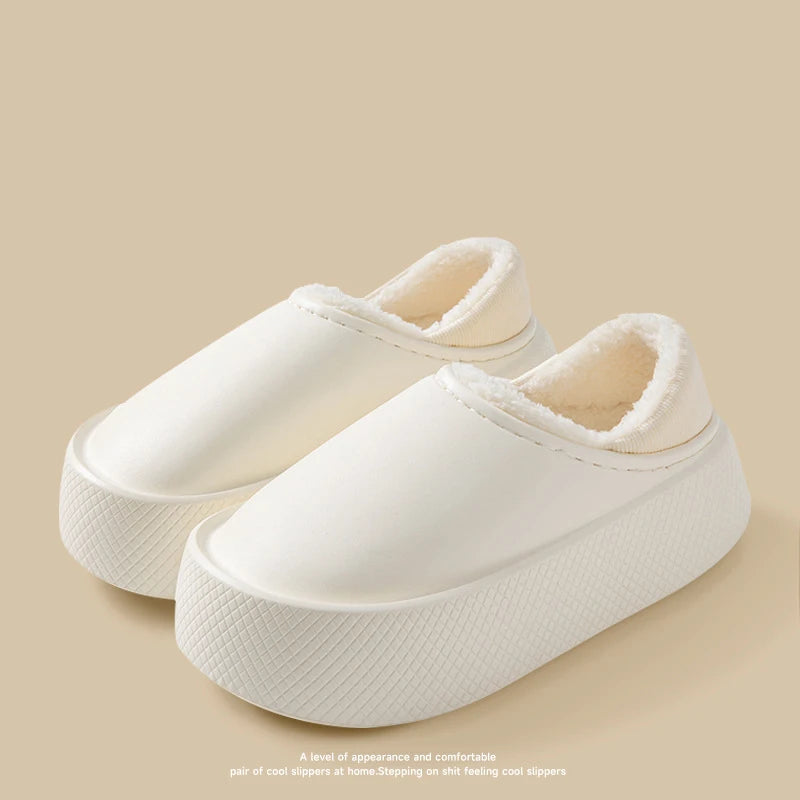LEP Comwarm Winter Thick-Sole Plush Waterproof Slippers