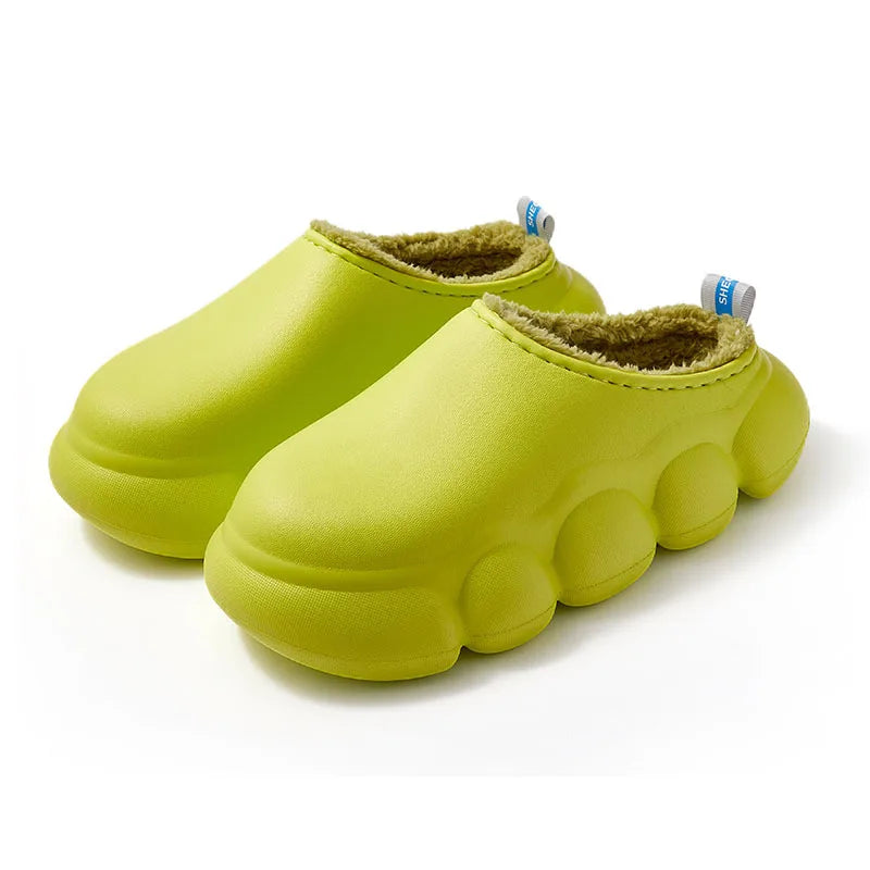LEP Comwarm Winter Thick-Sole Plush Waterproof Slippers