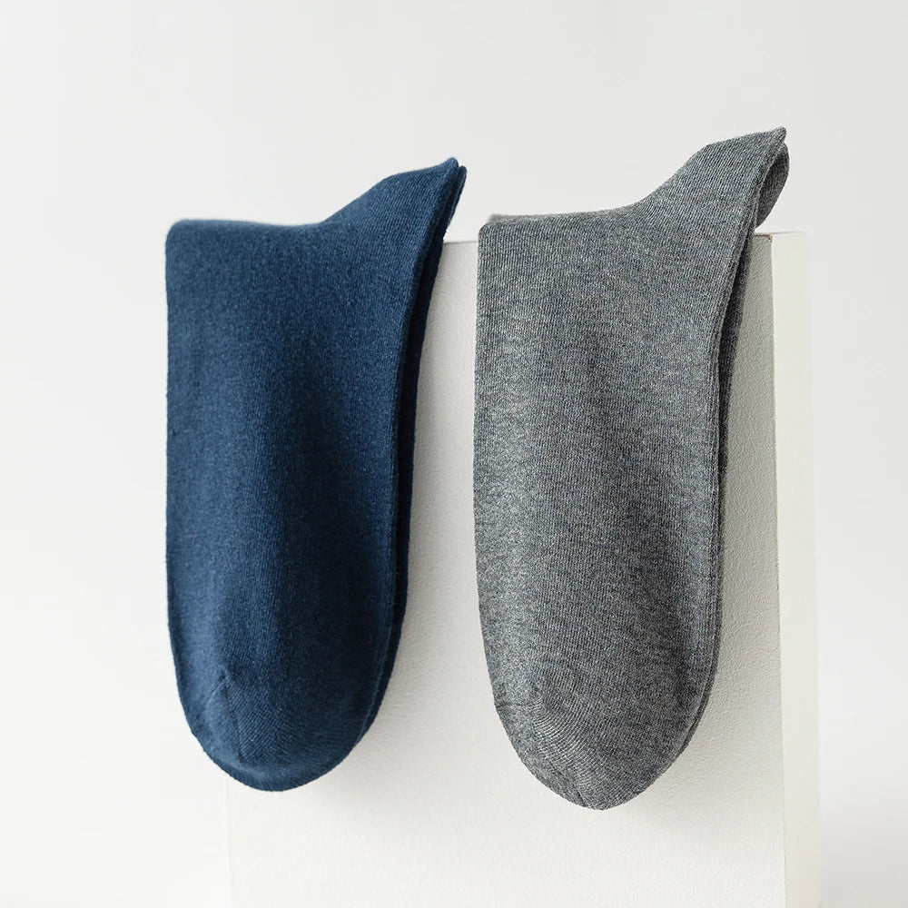 LEP 10-Pack Men's Cotton Business Breathable Socks