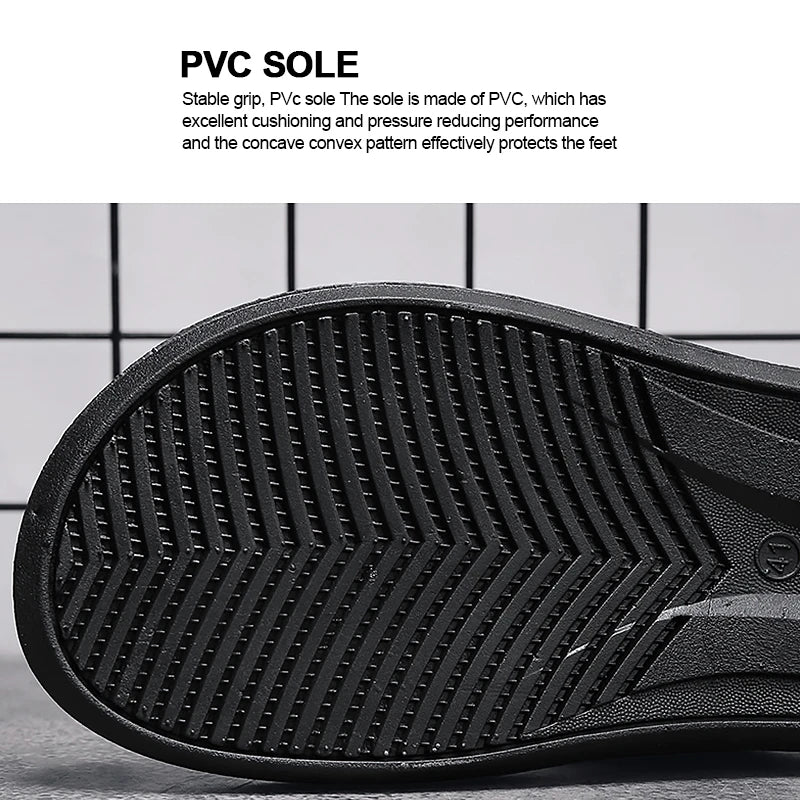 LEP Summer Men's Breathable Indoor-Outdoor Beach Flip-Flops