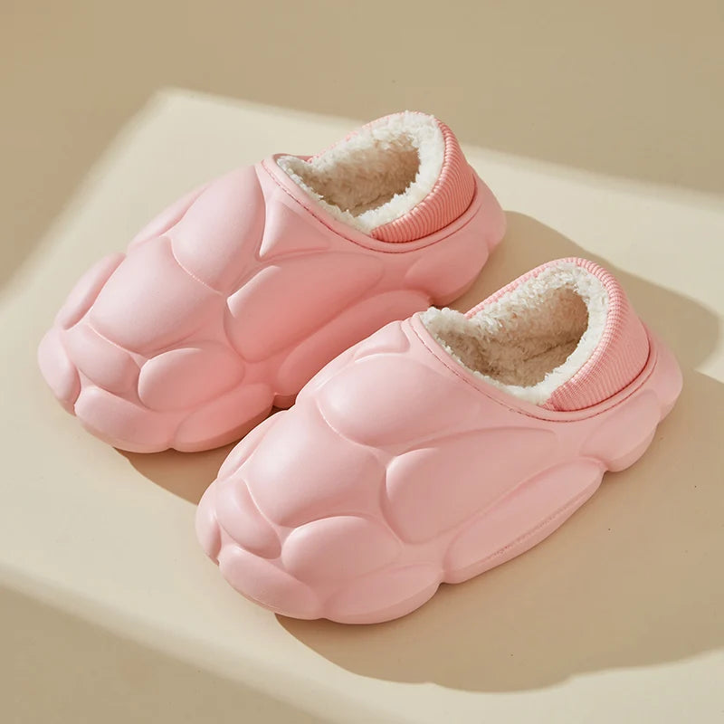 LEP Comwarm Winter Thick-Sole Plush Waterproof Slippers