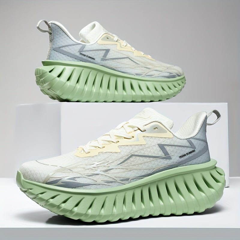 Lightweight And Breathable Men'S Racing Shoes For Road Running; Outdoor Marathon Training Shoes With Laces For Adults; Low-top Sports Shoes For Fitness And Exercise Anti-slip And Wear-resistant Shoes For Hiking