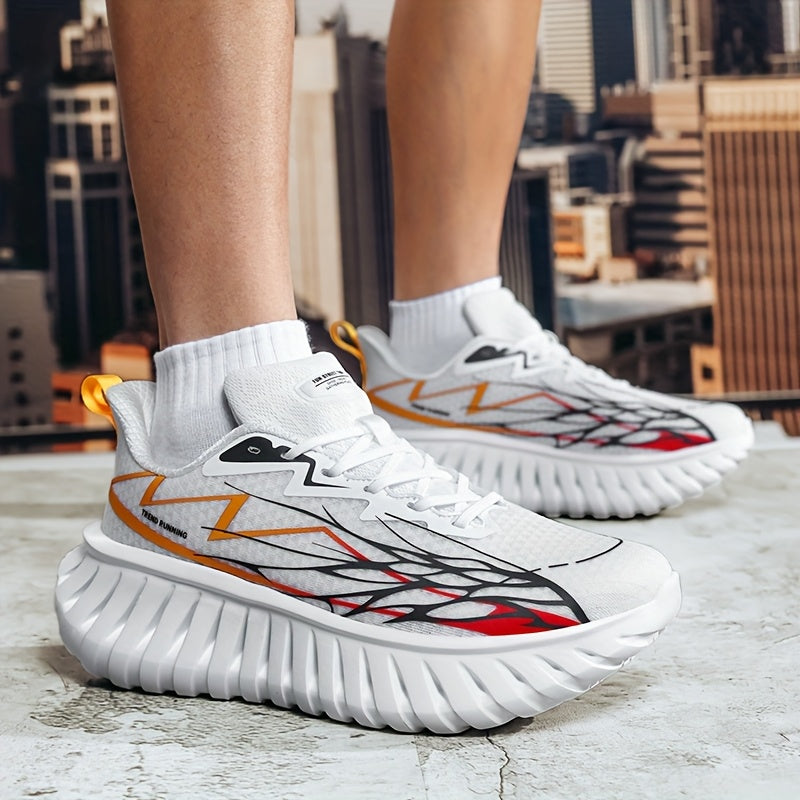 Lightweight And Breathable Men'S Racing Shoes For Road Running; Outdoor Marathon Training Shoes With Laces For Adults; Low-top Sports Shoes For Fitness And Exercise Anti-slip And Wear-resistant Shoes For Hiking