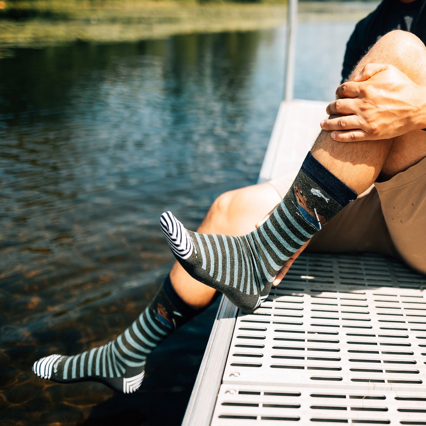 LUI Men's Animal Haus Crew  Lightweight Lifestyle Sock