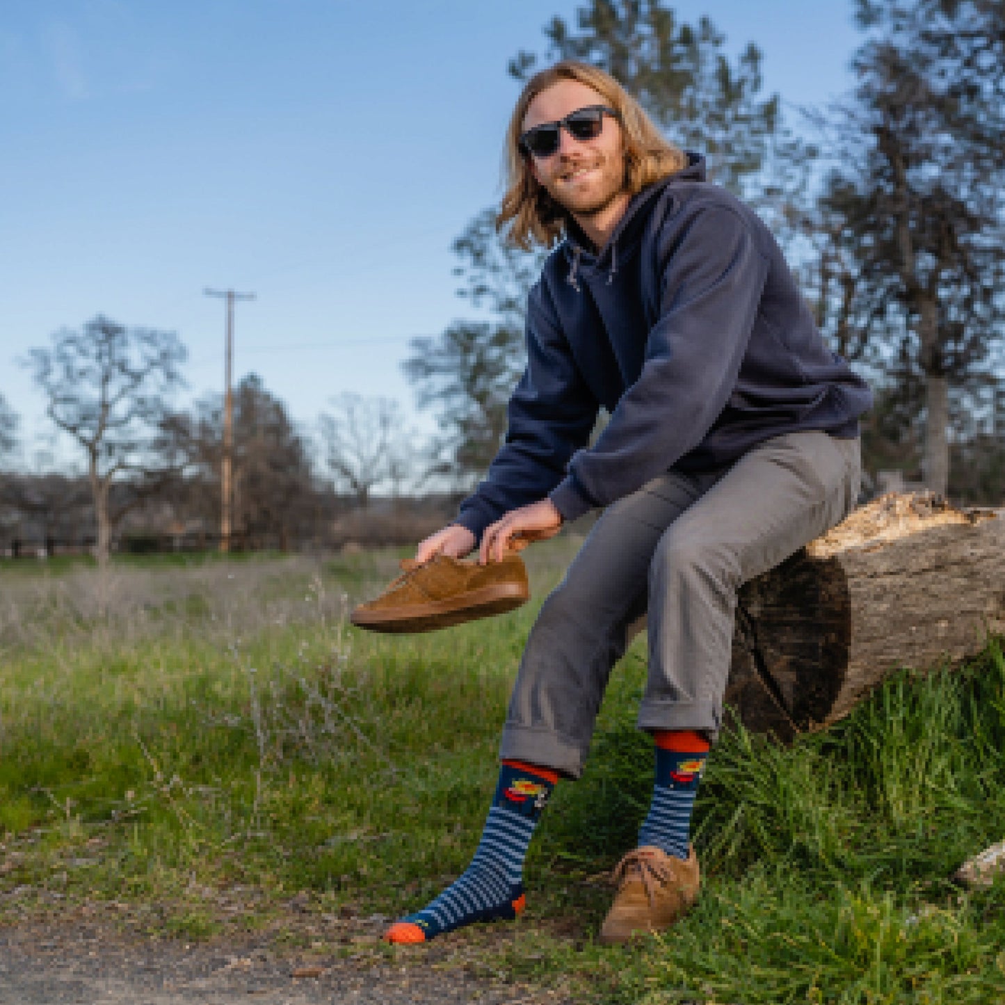 LUI Men's Animal Haus Crew  Lightweight Lifestyle Sock