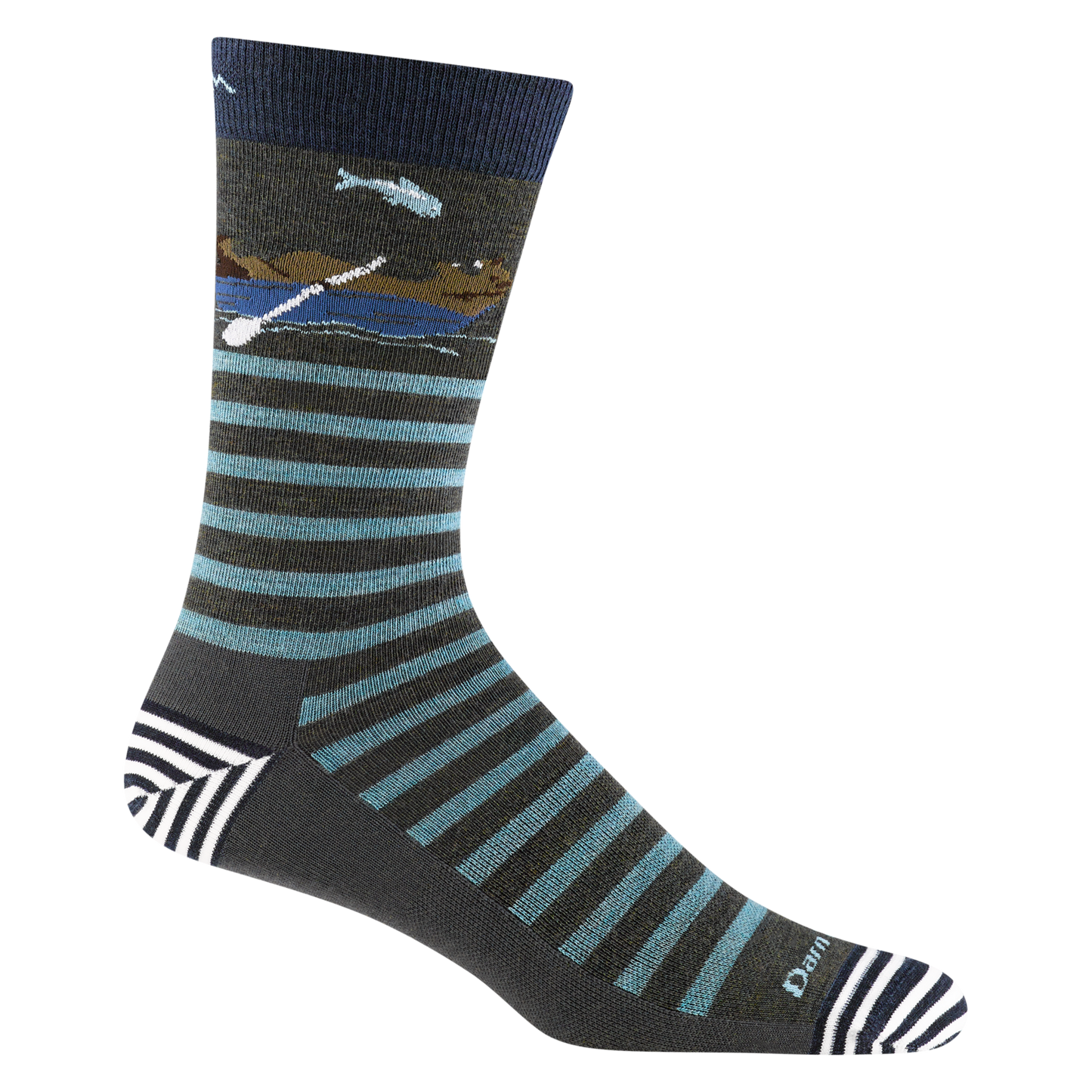 LUI Men's Animal Haus Crew  Lightweight Lifestyle Sock