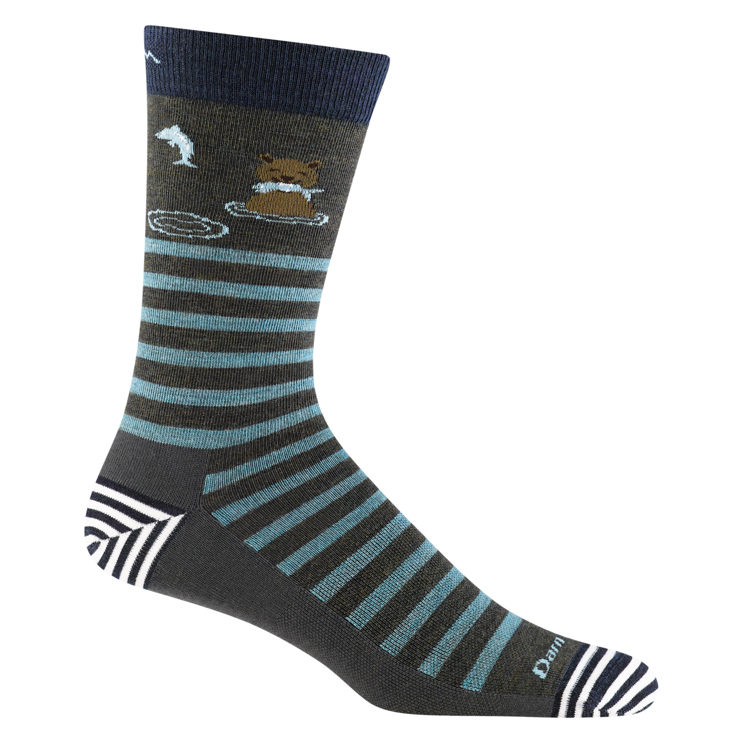 LUI Men's Animal Haus Crew  Lightweight Lifestyle Sock