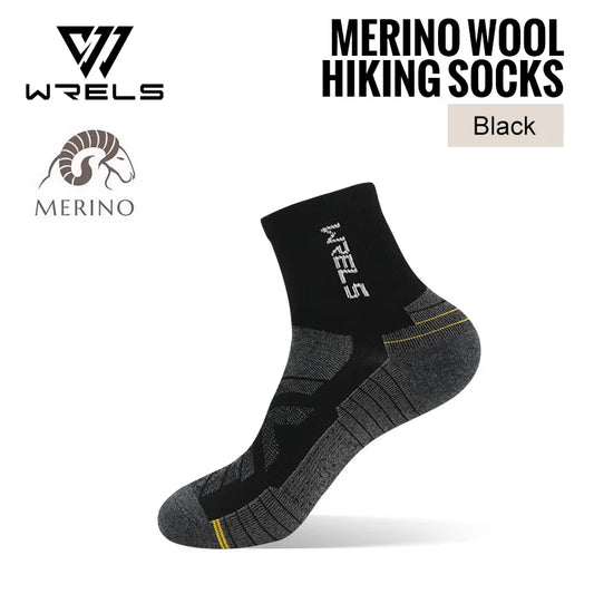 LEP WRELS Merino Wool Compression Hiking Socks