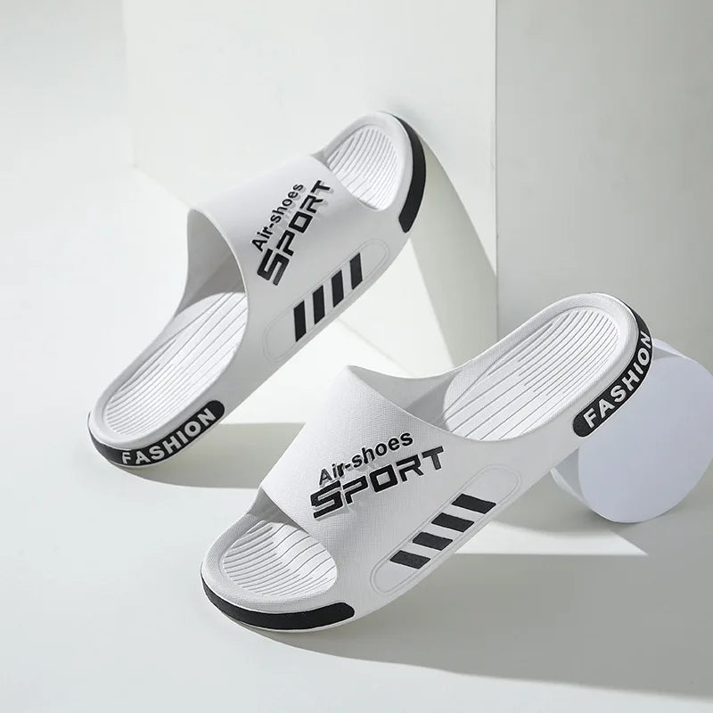 LEP Men's PVC Non-Slip Couple Beach & Bathroom Slides