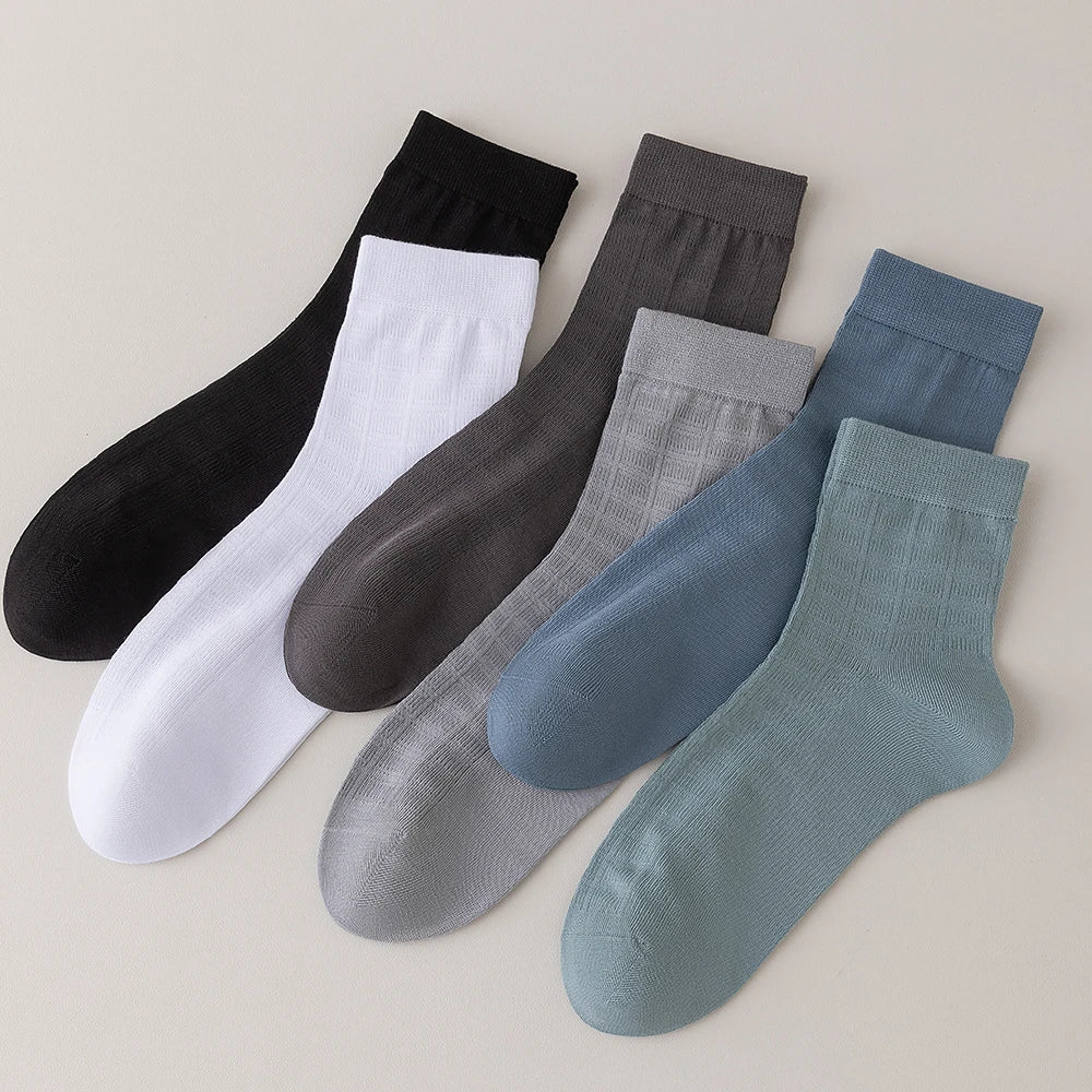 LEP 6-Pack Bamboo Fiber Business Dress Socks