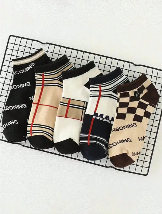 LEP 5-Pack Thin Low-Cut Daily Breathable Socks