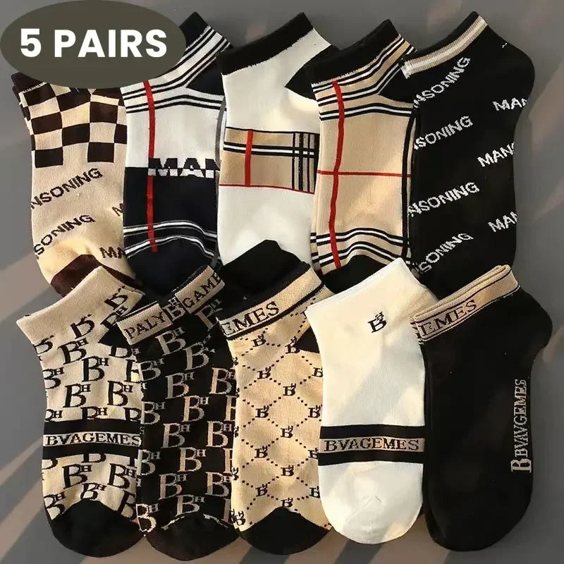 LEP 5-Pack Thin Low-Cut Daily Breathable Socks