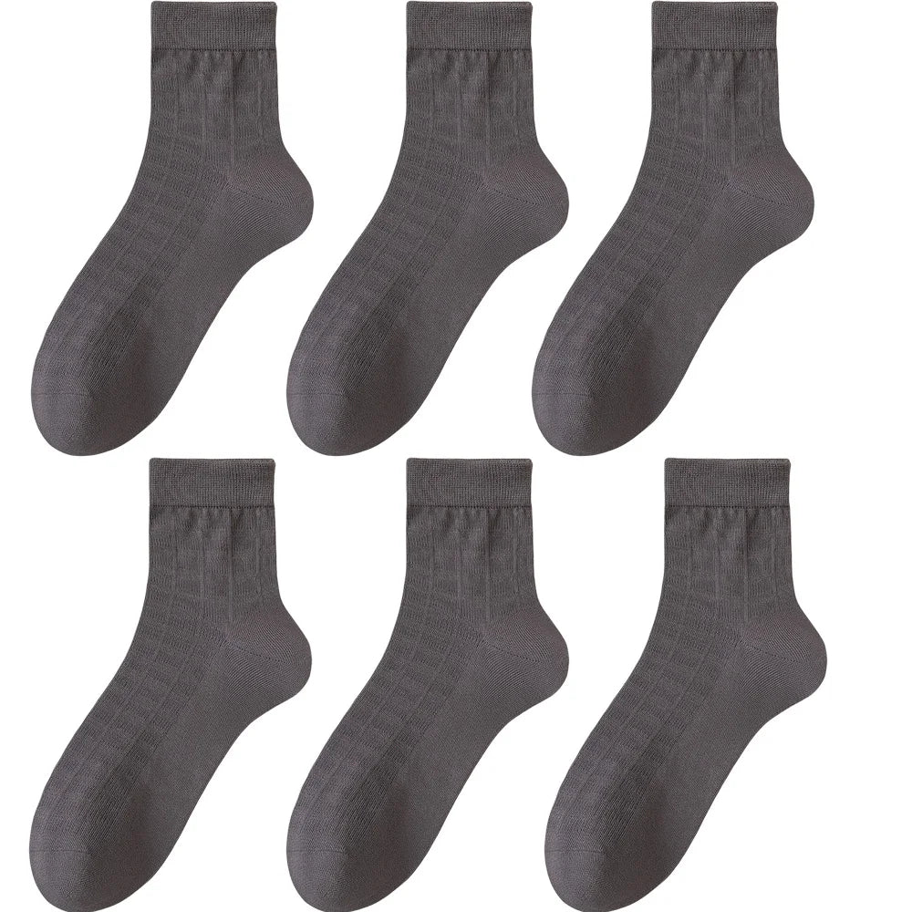 LEP 6-Pack Bamboo Fiber Business Dress Socks