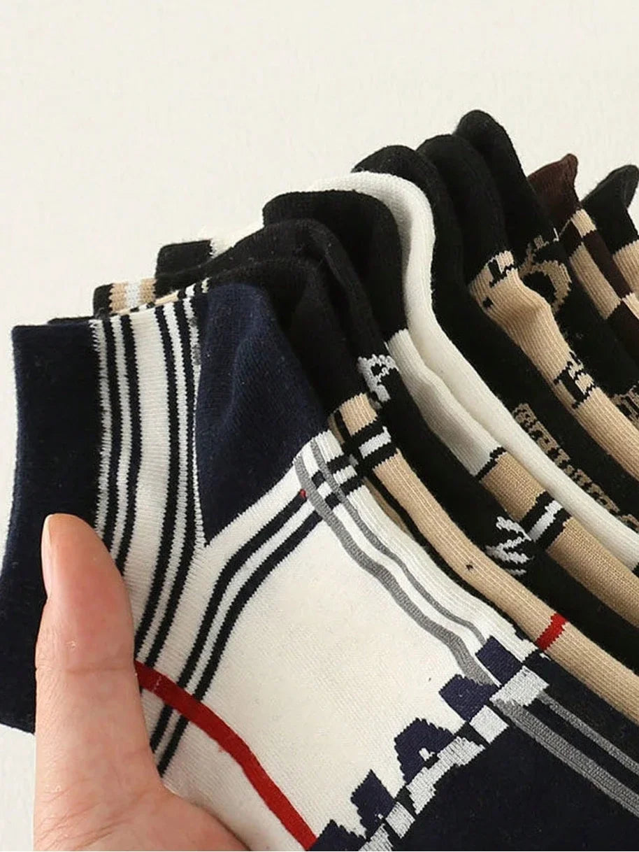LEP 5-Pack Thin Low-Cut Daily Breathable Socks
