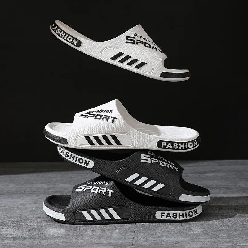 LEP Men's PVC Non-Slip Couple Beach & Bathroom Slides
