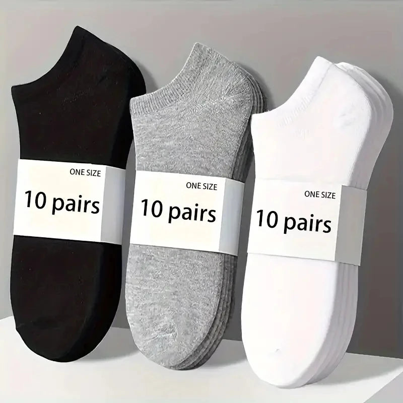 LEP 5/10-Pack Unisex Lightweight Sports Ankle Socks