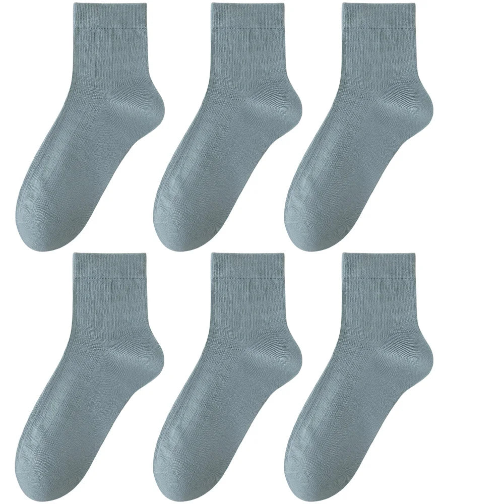 LEP 6-Pack Bamboo Fiber Business Dress Socks