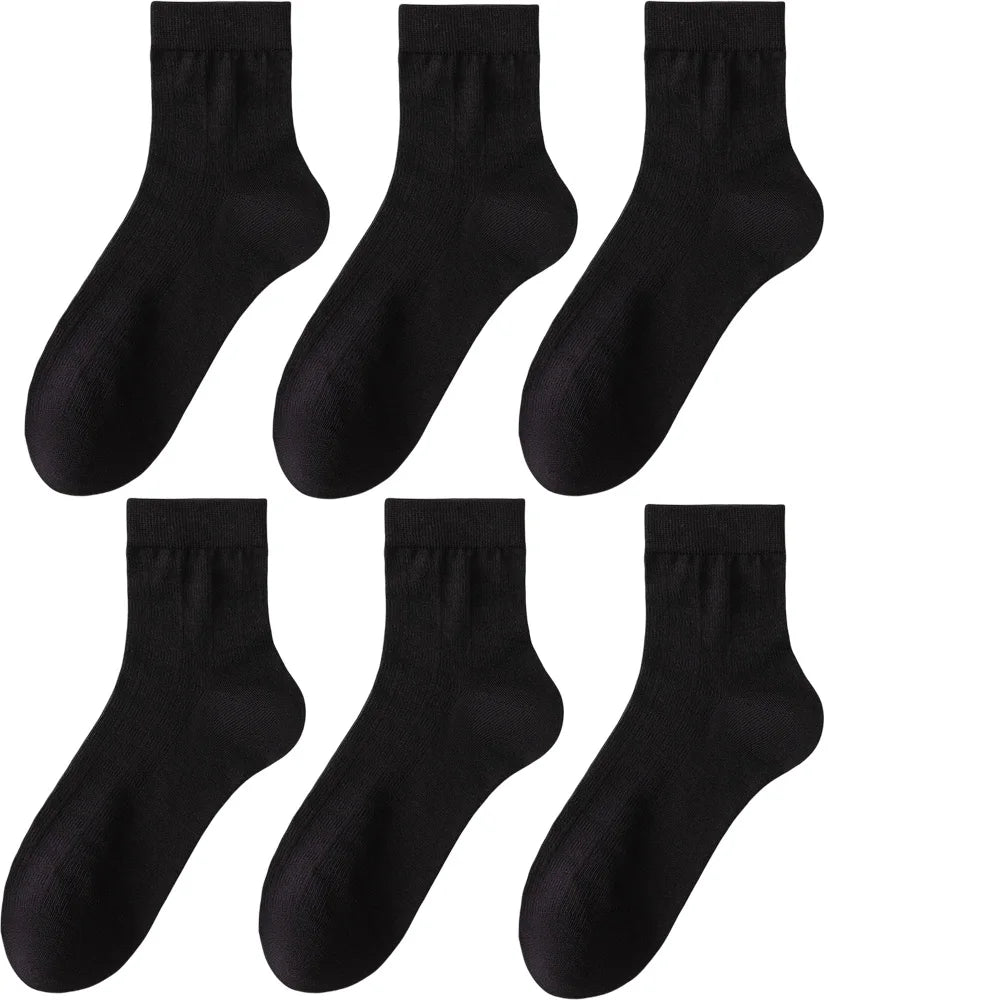 LEP 6-Pack Bamboo Fiber Business Dress Socks