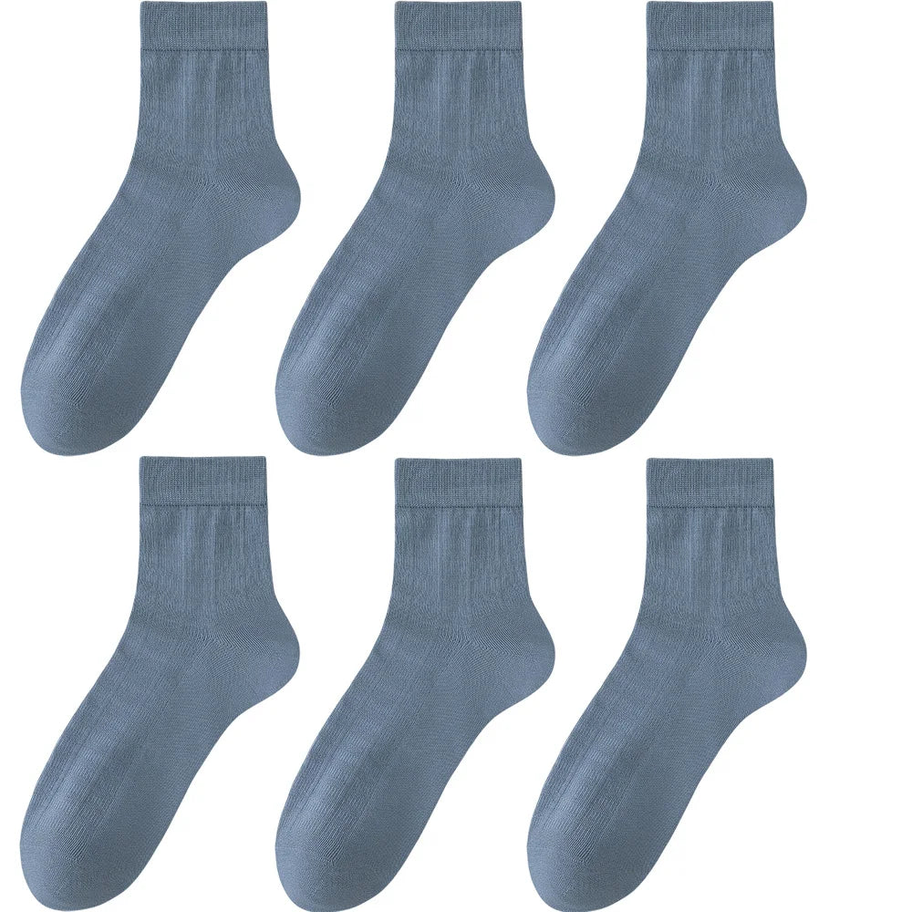 LEP 6-Pack Bamboo Fiber Business Dress Socks