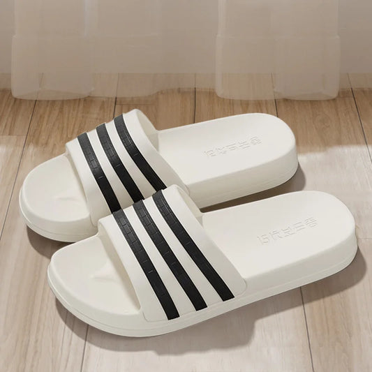 LEP Women's Summer Thick-Sole Couple Non-Slip Bathroom Slippers