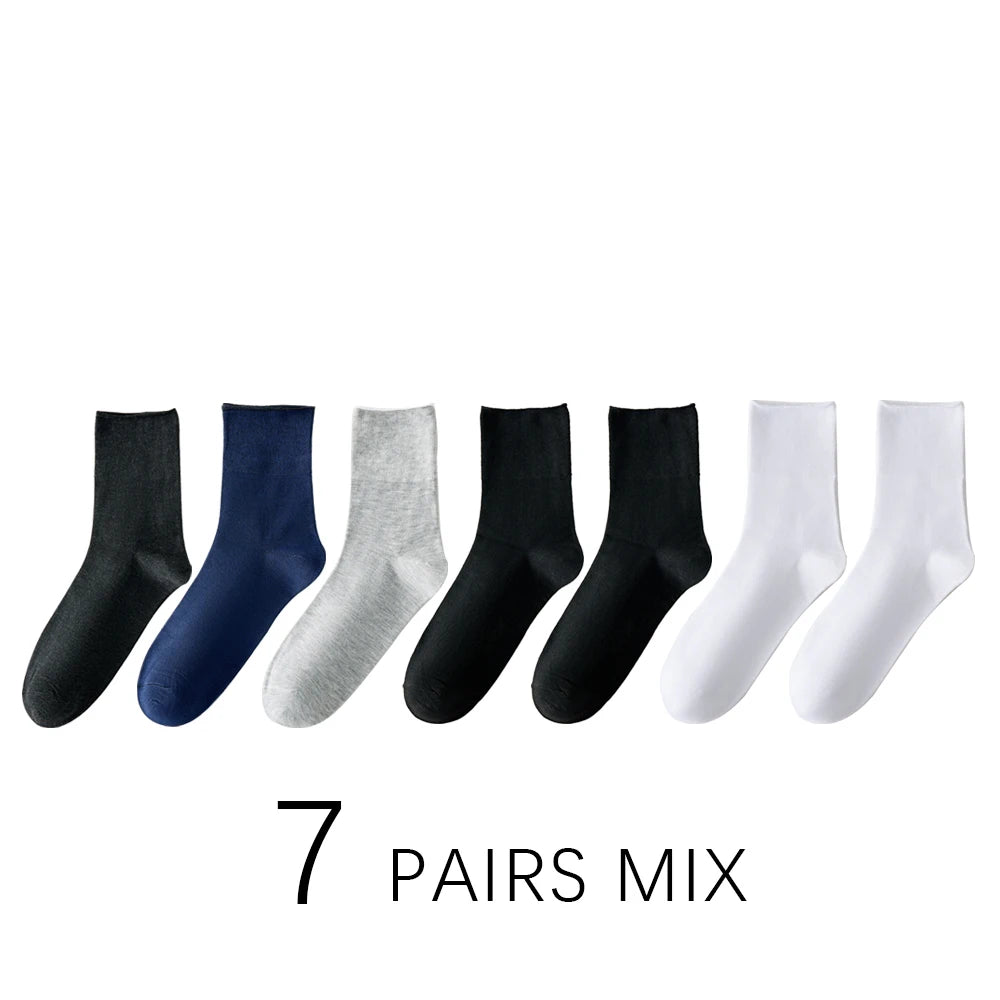LEP 7-Pack Non-Binding Diabetic Socks (Plus Size)
