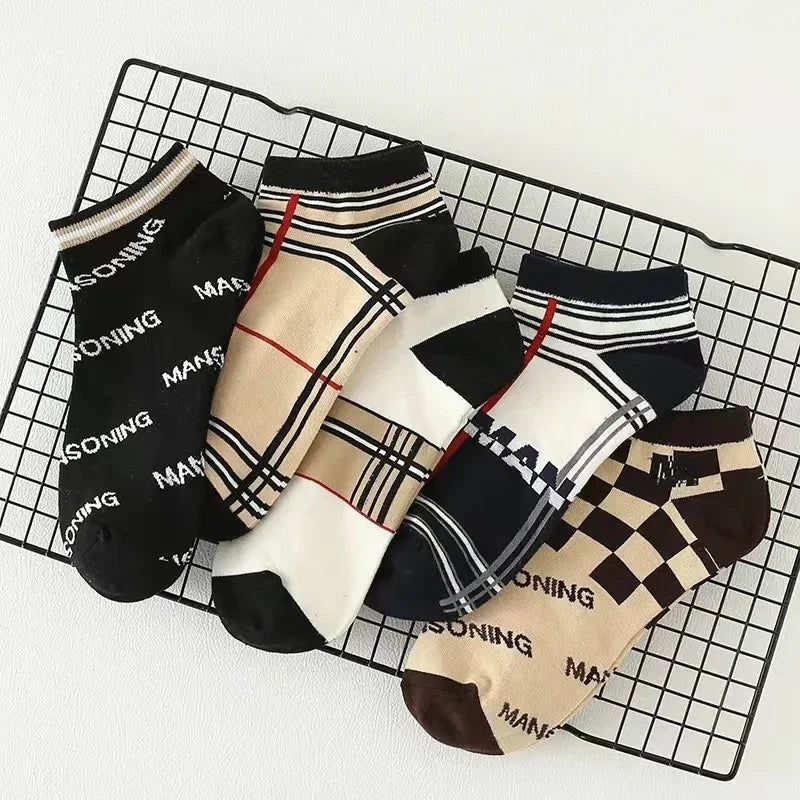LEP 5-Pack Thin Low-Cut Daily Breathable Socks
